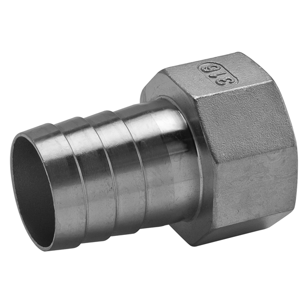 BSP Female Hosetail 316 Stainless Steel - 1/2 Inch - All Things Fermented | Home Brew Supplies Shop Wellington Kapiti NZ