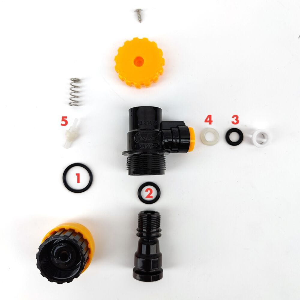 Ball Lock Beer Duotight Disconnect - Flow Control Seal Kit - All Things Fermented | Home Brew Supplies Shop Wellington Kapiti NZ