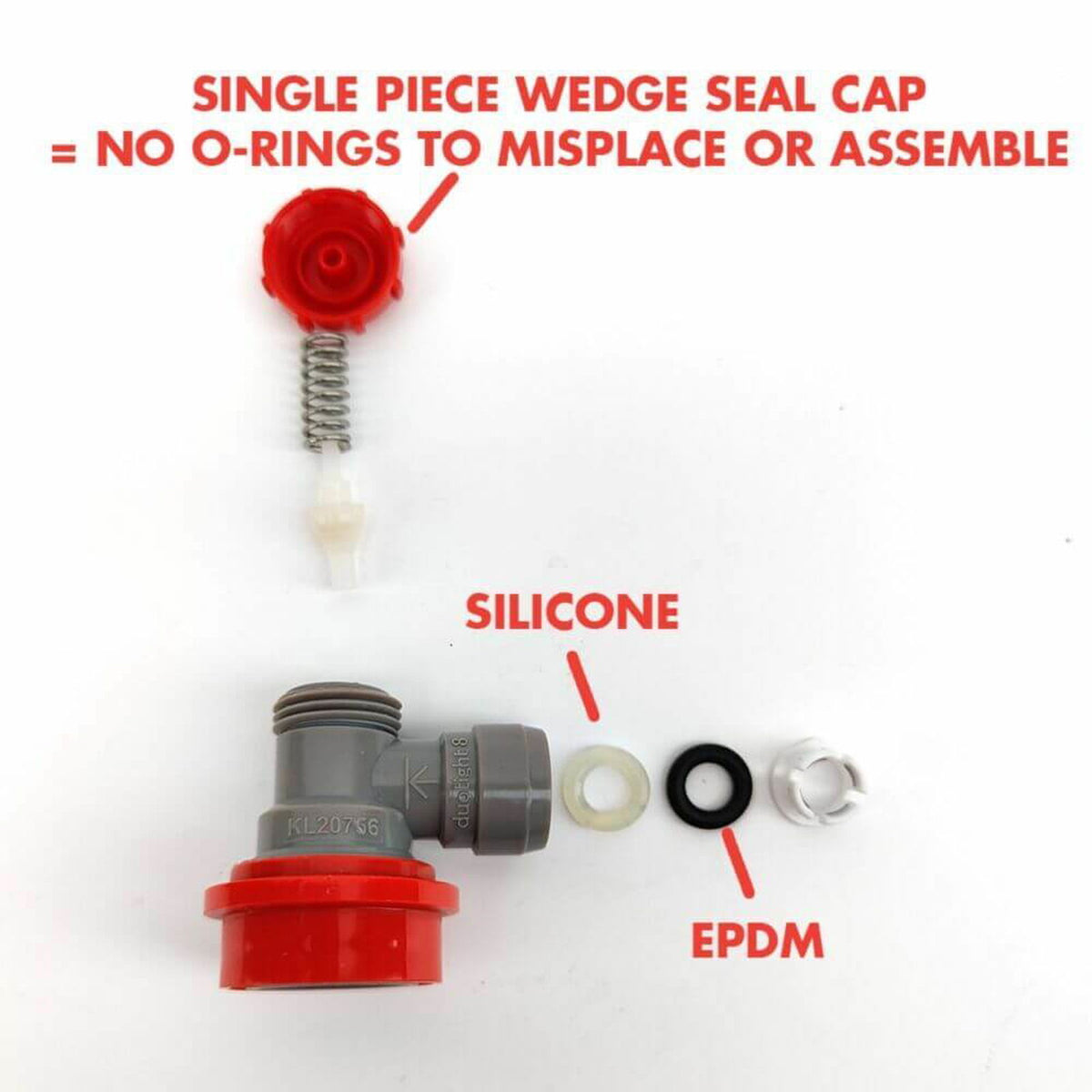 Ball Lock Gas Duotight Disconnect - All Things Fermented | Home Brew Supplies Shop Wellington Kapiti NZ