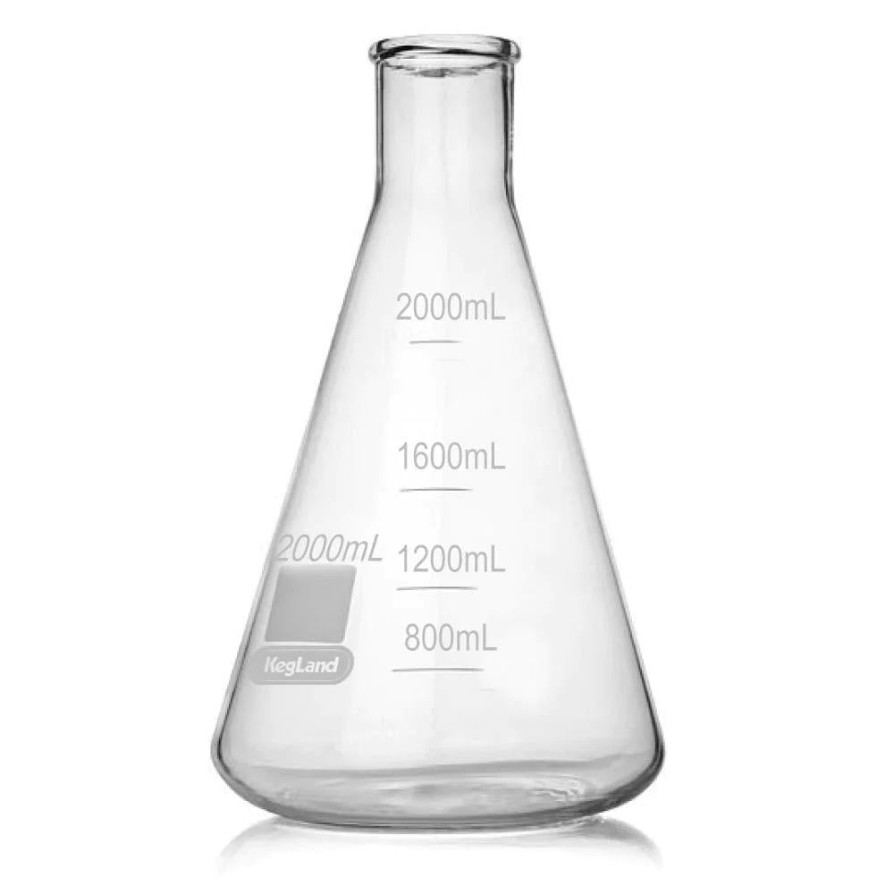 Borosilicate Erlenmeyer Conical Flask 2000ml - All Things Fermented | Home Brew Supplies Shop Wellington Kapiti NZ