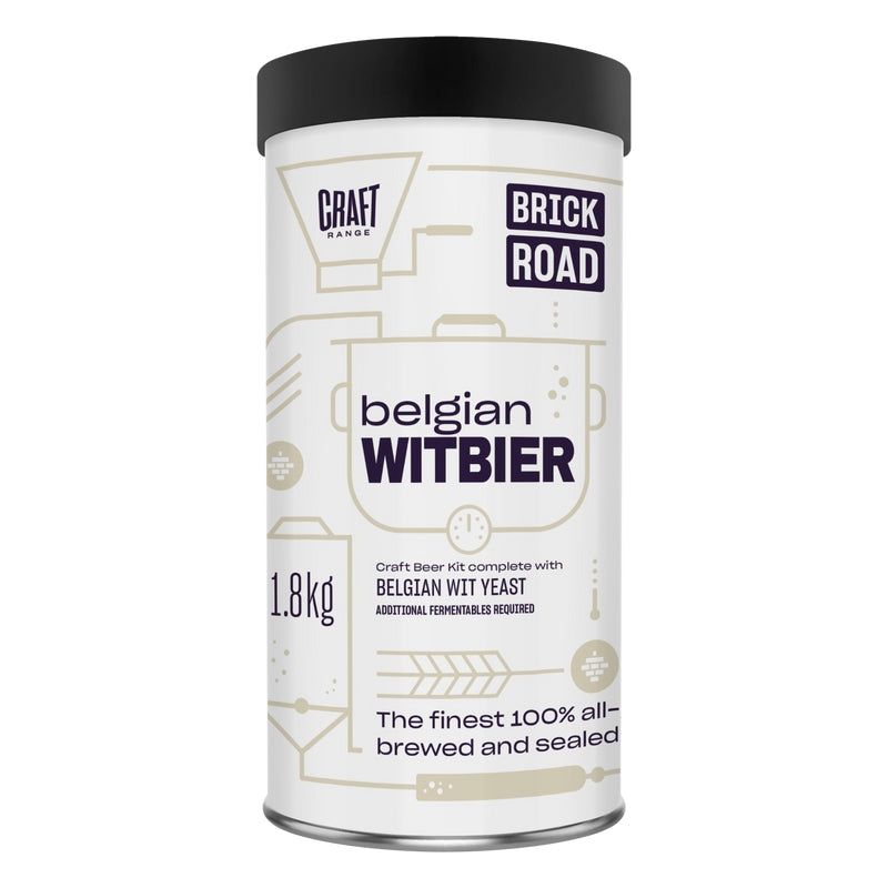Brick Road Belgian Witbier 1.8Kg - All Things Fermented | Home Brew Supplies Shop Wellington Kapiti NZ