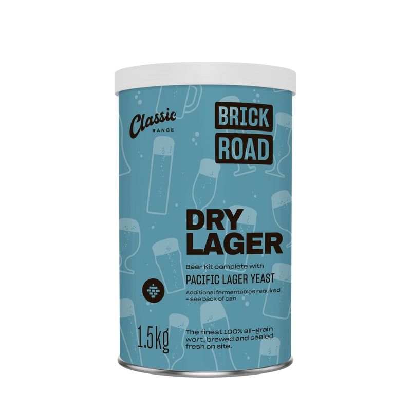 Brick Road Dry Lager 1.5Kg - All Things Fermented | Home Brew Supplies Shop Wellington Kapiti NZ