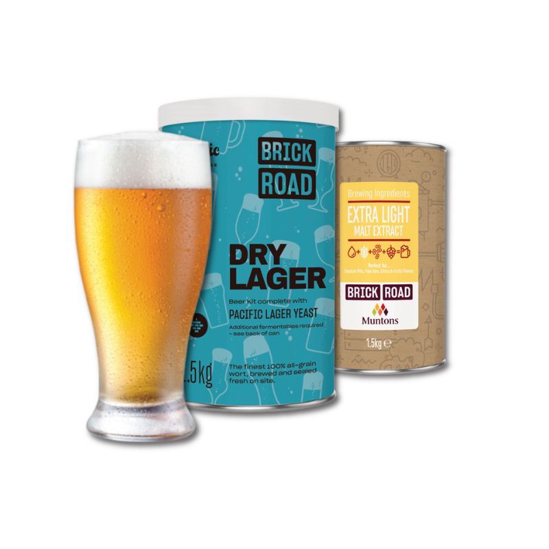 Brick Road Dry Lager 1.5Kg - All Things Fermented | Home Brew Supplies Shop Wellington Kapiti NZ