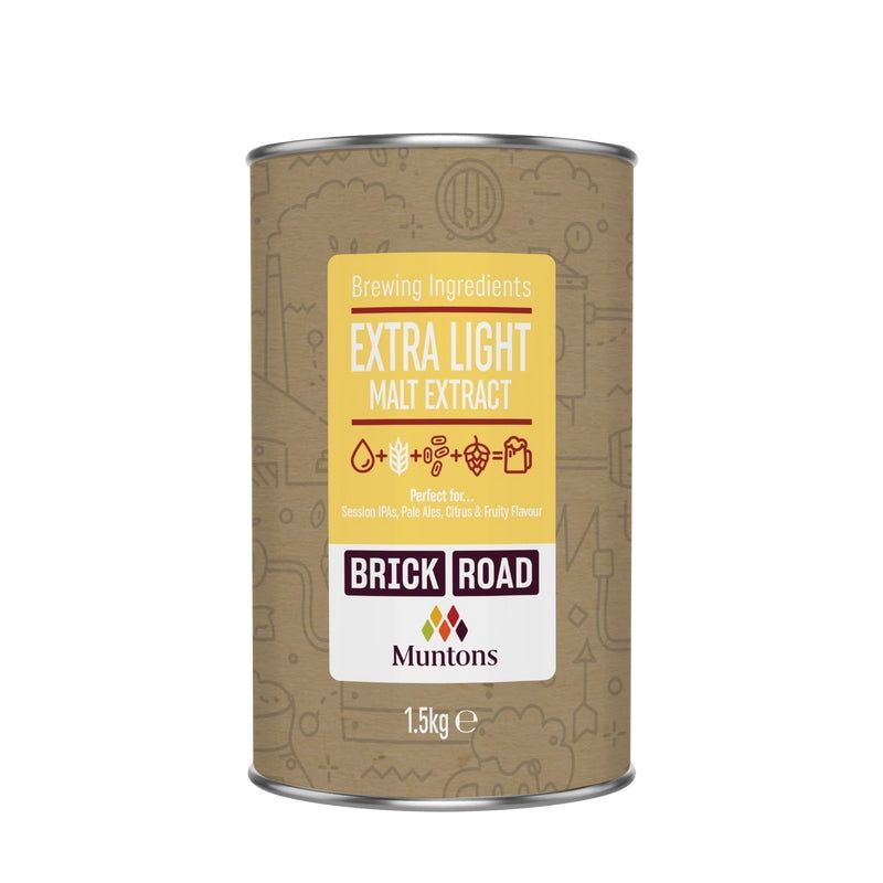 Brick Road Extra Light Malt 1.5Kg - All Things Fermented | Home Brew Supplies Shop Wellington Kapiti NZ