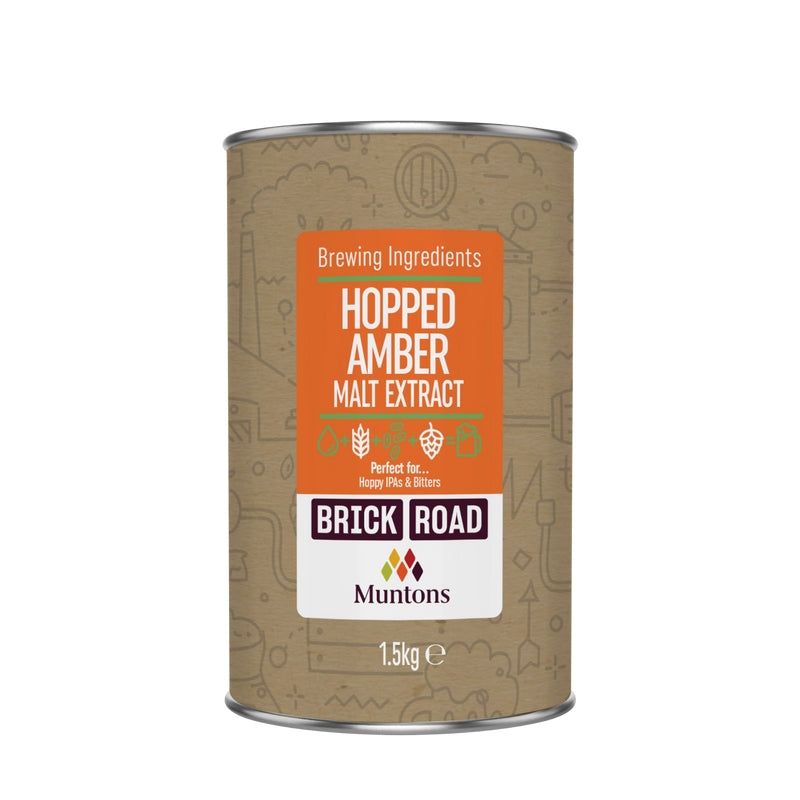 Brick Road Hopped Amber Malt 1.5Kg - All Things Fermented | Home Brew Supplies Shop Wellington Kapiti NZ