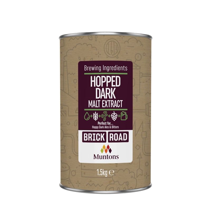 Brick Road Hopped Dark Malt 1.5Kg - All Things Fermented | Home Brew Supplies Shop Wellington Kapiti NZ