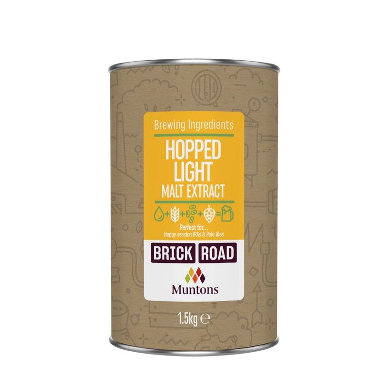 Brick Road Hopped Light Malt 1.5Kg - All Things Fermented | Home Brew Supplies Shop Wellington Kapiti NZ