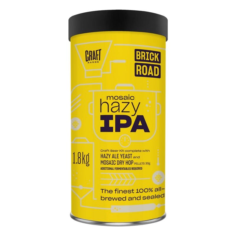 Brick Road Mosaic Hazy IPA 1.8Kg - All Things Fermented | Home Brew Supplies Shop Wellington Kapiti NZ