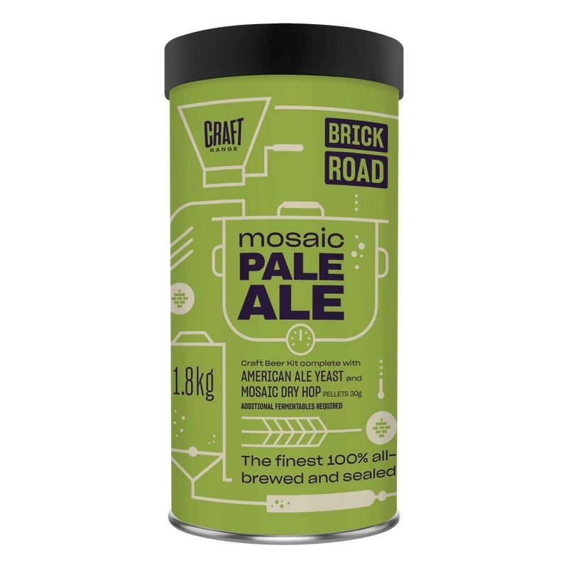 Brick Road Mosaic Pale Ale 1.8Kg - All Things Fermented | Home Brew Supplies Shop Wellington Kapiti NZ