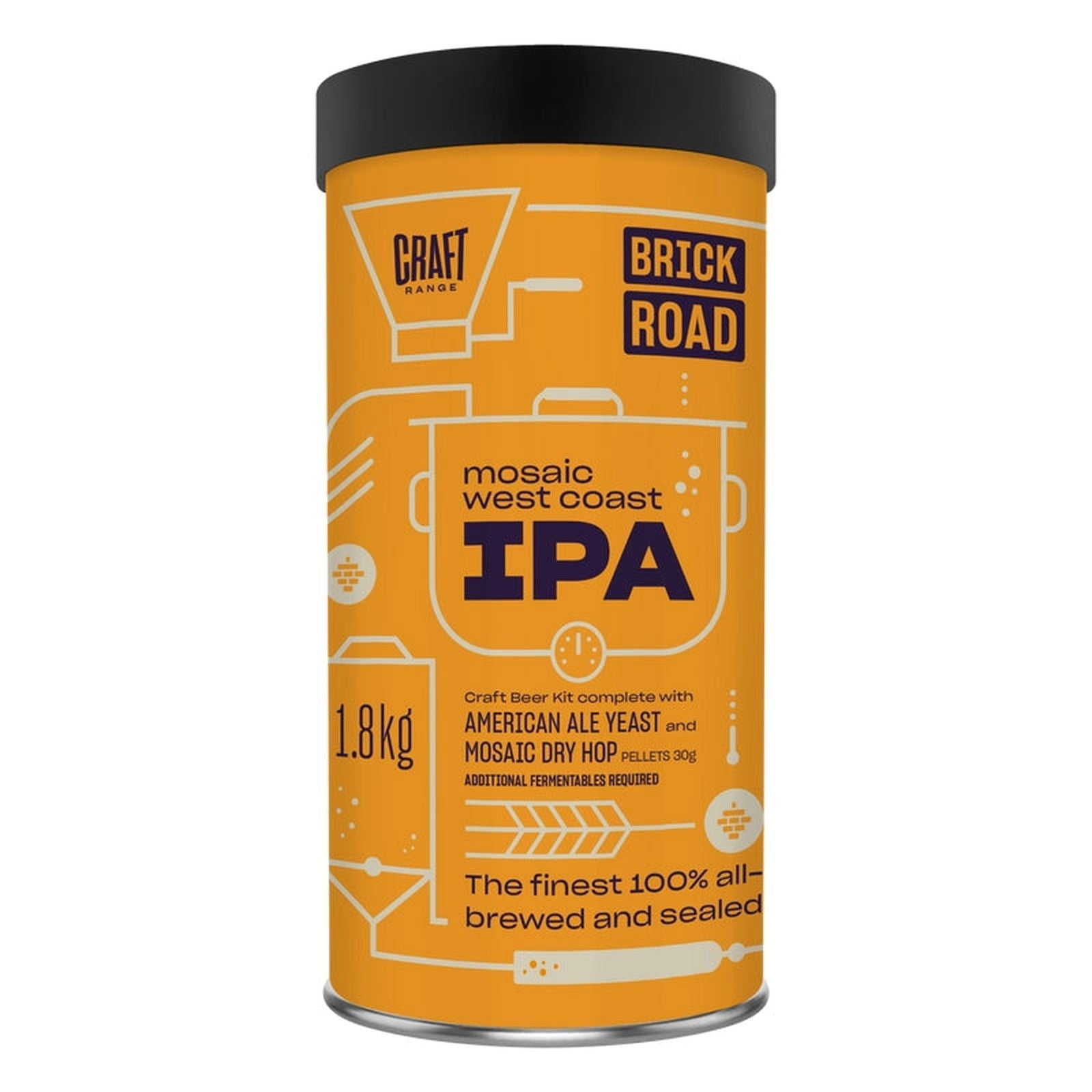 Brick Road Mosaic West Coast IPA 1.8Kg - All Things Fermented | Home Brew Supplies Shop Wellington Kapiti NZ