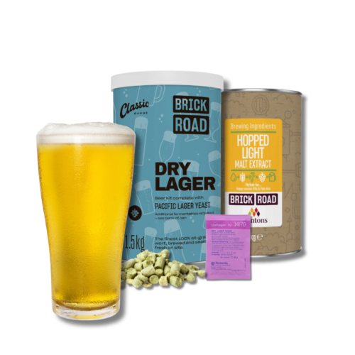 Brick Road NZ Classic Lager (Steinlager Classic clone) - All Things Fermented | Home Brew Supplies Shop Wellington Kapiti NZ