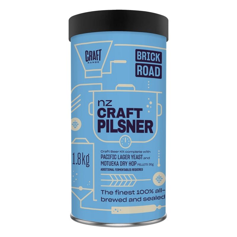 Brick Road NZ Craft Pilsner 1.8Kg - All Things Fermented | Home Brew Supplies Shop Wellington Kapiti NZ