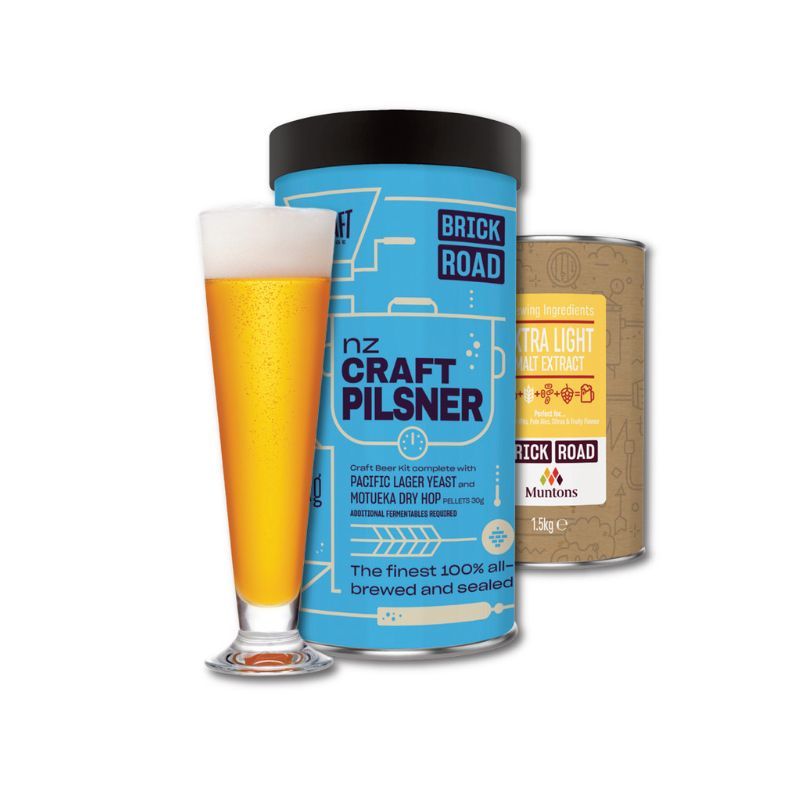 Brick Road NZ Craft Pilsner 1.8Kg - All Things Fermented | Home Brew Supplies Shop Wellington Kapiti NZ