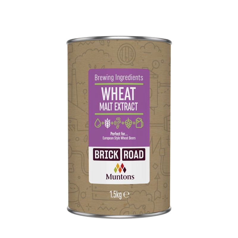 Brick Road Wheat Malt 1.5Kg - All Things Fermented | Home Brew Supplies Shop Wellington Kapiti NZ