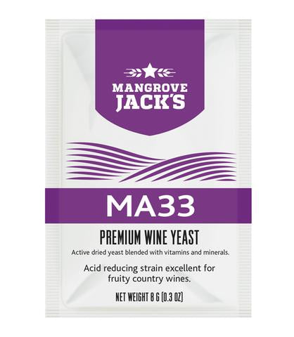 Mangrove Jack's MA33 Premium Wine Yeast - All Things Fermented | Home Brew Shop NZ | Supplies | Equipment