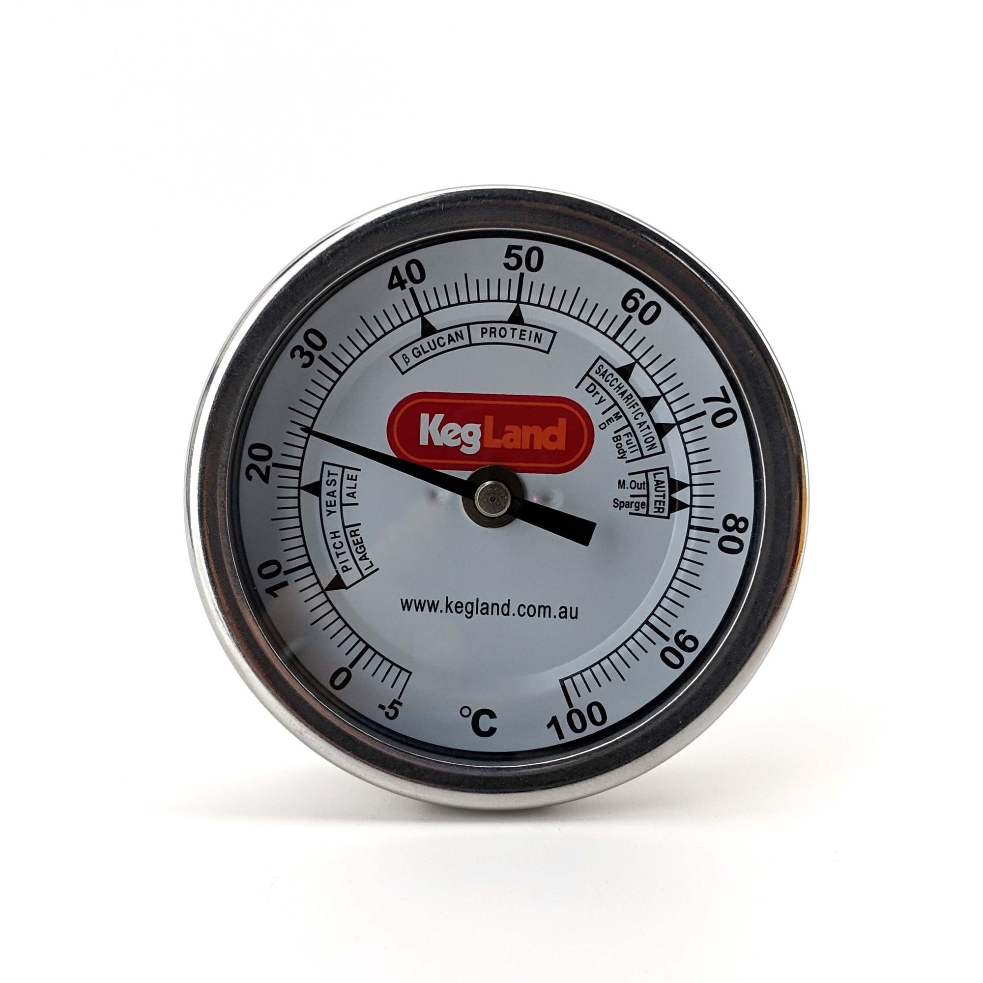 Weldless Thermometer with 42mm probe - All Things Fermented | Home Brew Shop NZ | Supplies | Equipment