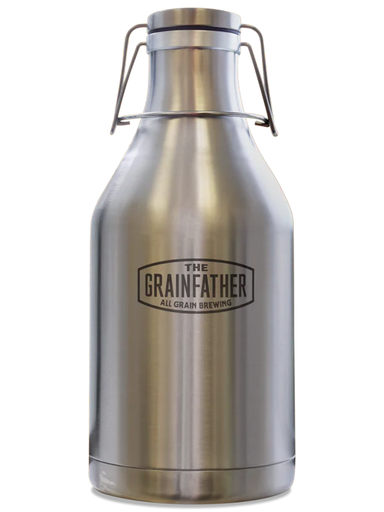 Grainfather Stainless Steel Swing Top Growler - 2L Capacity