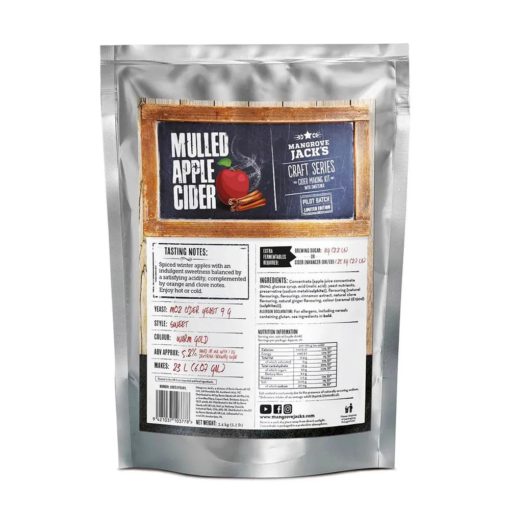 Mangrove Jack&#39;s Craft Series Mulled Apple Cider (LE) - 2.4kg