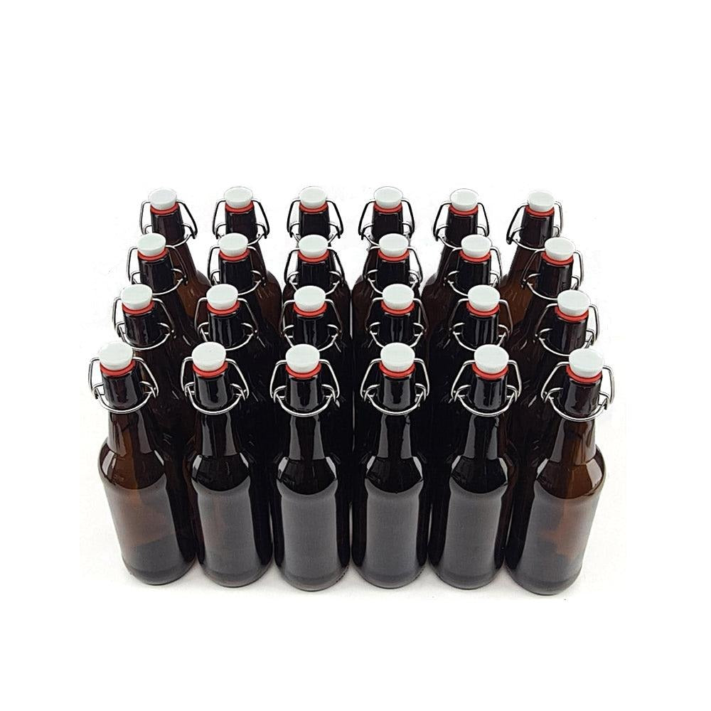 500ml Glass Flip Top Bottles (24 pack)