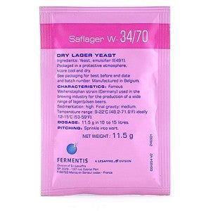Saflager W-34/70 (11.5g) - All Things Fermented | Home Brew Supplies Shop Wellington Kapiti NZ