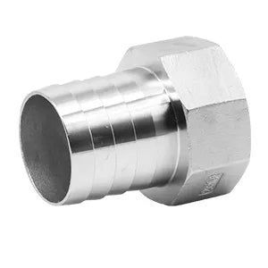 BSP Female Hosetail 316 Stainless Steel - 3/8 Inch - All Things Fermented | Home Brew Supplies Shop Wellington Kapiti NZ