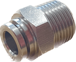 Push Fit Fitting Stainless Steel (304) - 3/8 Inch Male Thread - 8mm Push Fit - All Things Fermented | Home Brew Supplies Shop Wellington Kapiti NZ