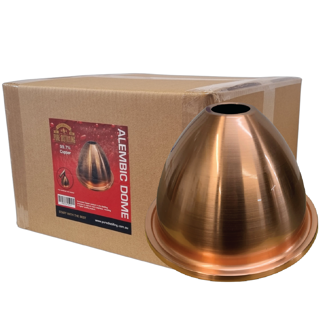 Pure Distilling Pot/Alembic Copper Dome - All Things Fermented | Home Brew Supplies Shop Wellington Kapiti NZ