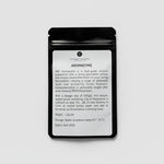 Aromzyme packaging with text on a light gray background