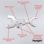 Beer Tap and Shank Tool - 7 in 1 - All Things Fermented | Home Brew Supplies Shop Wellington Kapiti NZ