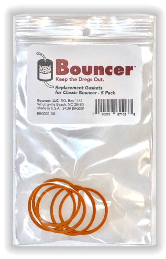 Bouncer Filter - Classic  - Replacement Gaskets 5 Pack - All Things Fermented | Home Brew Supplies Shop Wellington Kapiti NZ