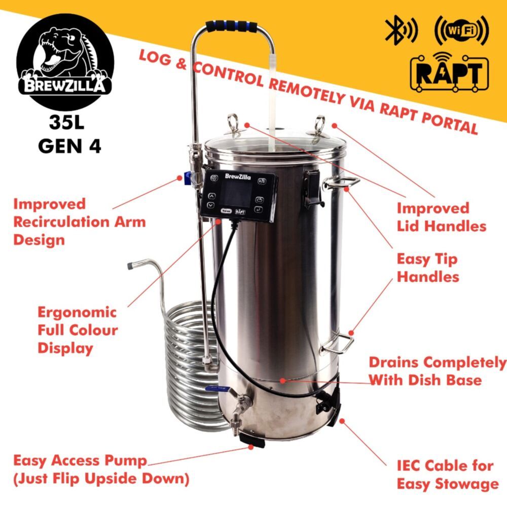 BrewZilla Gen 4 35L - All Things Fermented | Home Brew Supplies Shop Wellington Kapiti NZ