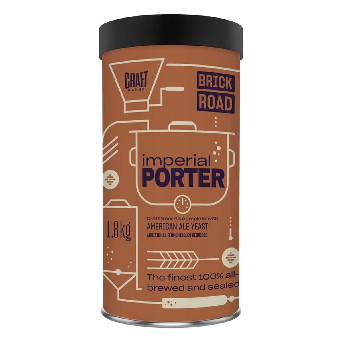 Brick Road Imperial Porter 1.8Kg - All Things Fermented | Home Brew Supplies Shop Wellington Kapiti NZ