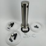 Brushed Stainless Font Kit - Double - All Things Fermented | Home Brew Supplies Shop Wellington Kapiti NZ