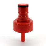 Carbonation & Line Cleaning Cap - Plastic - Red - All Things Fermented | Home Brew Supplies Shop Wellington Kapiti NZ