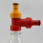 Carbonation & Line Cleaning Cap - Plastic - Yellow - All Things Fermented | Home Brew Supplies Shop Wellington Kapiti NZ
