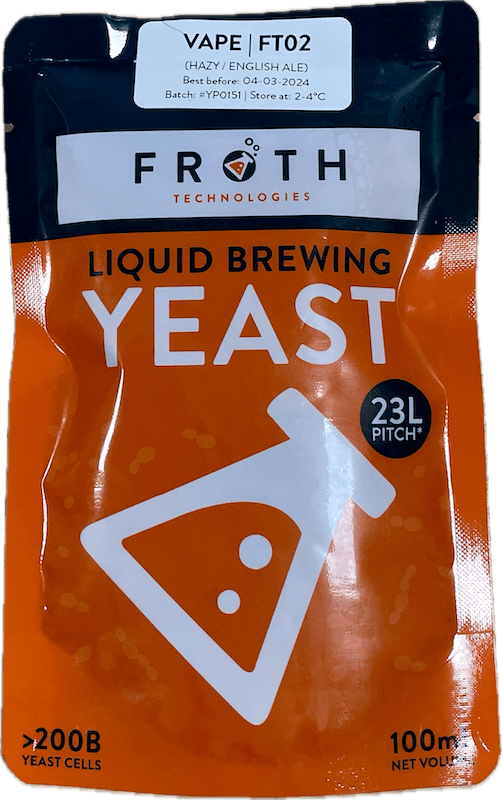 Froth Vape | FT02 (Hazy / English Ale) - All Things Fermented | Home Brew Supplies Shop Wellington Kapiti NZ