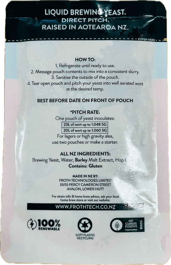Froth Vape | FT02 (Hazy / English Ale) - All Things Fermented | Home Brew Supplies Shop Wellington Kapiti NZ