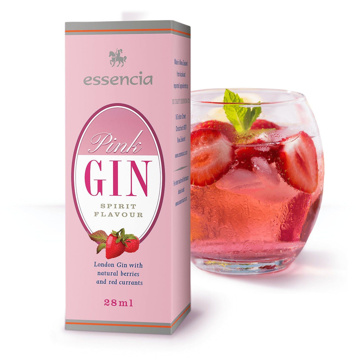 Essencia Pink Gin 28ml - All Things Fermented | Home Brew Supplies Shop Wellington Kapiti NZ