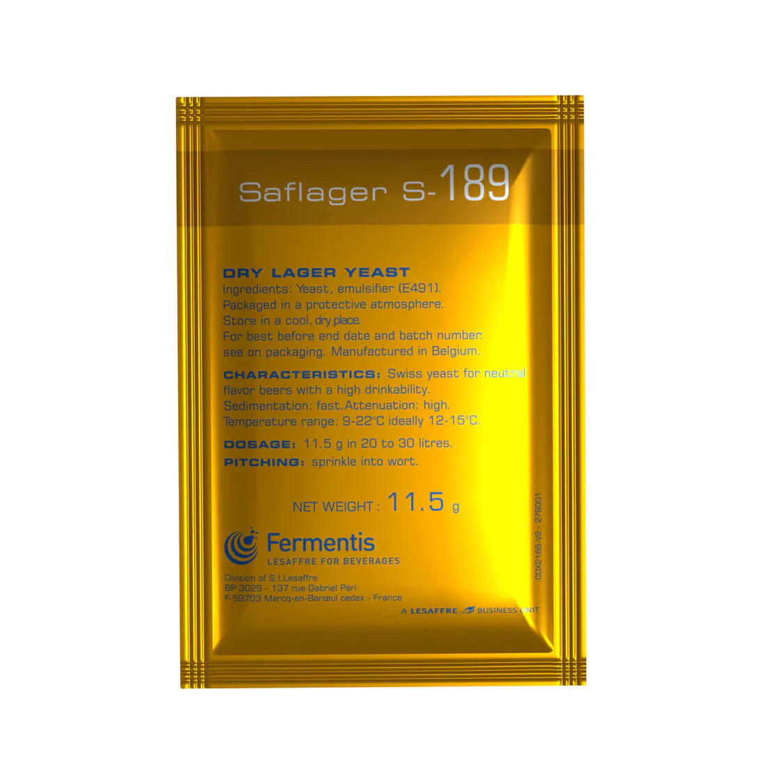 SafLager S-189 (11.5g)