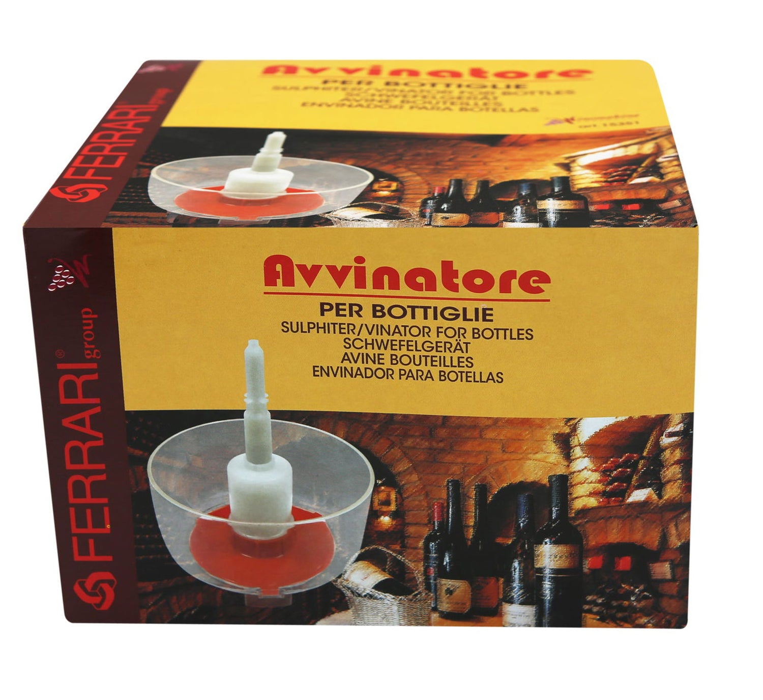 Ferrari Bottle Rinser (avvinatore. k.resin. fits 80 & 81 boxed) - All Things Fermented | Home Brew Supplies Shop Wellington Kapiti NZ