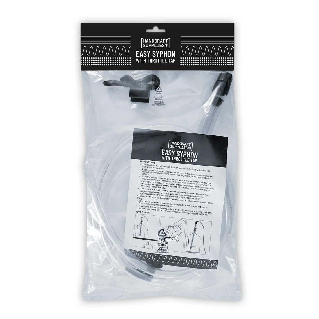 Easy Syphon with Throttle Tap - Small - Handcraft Supplies