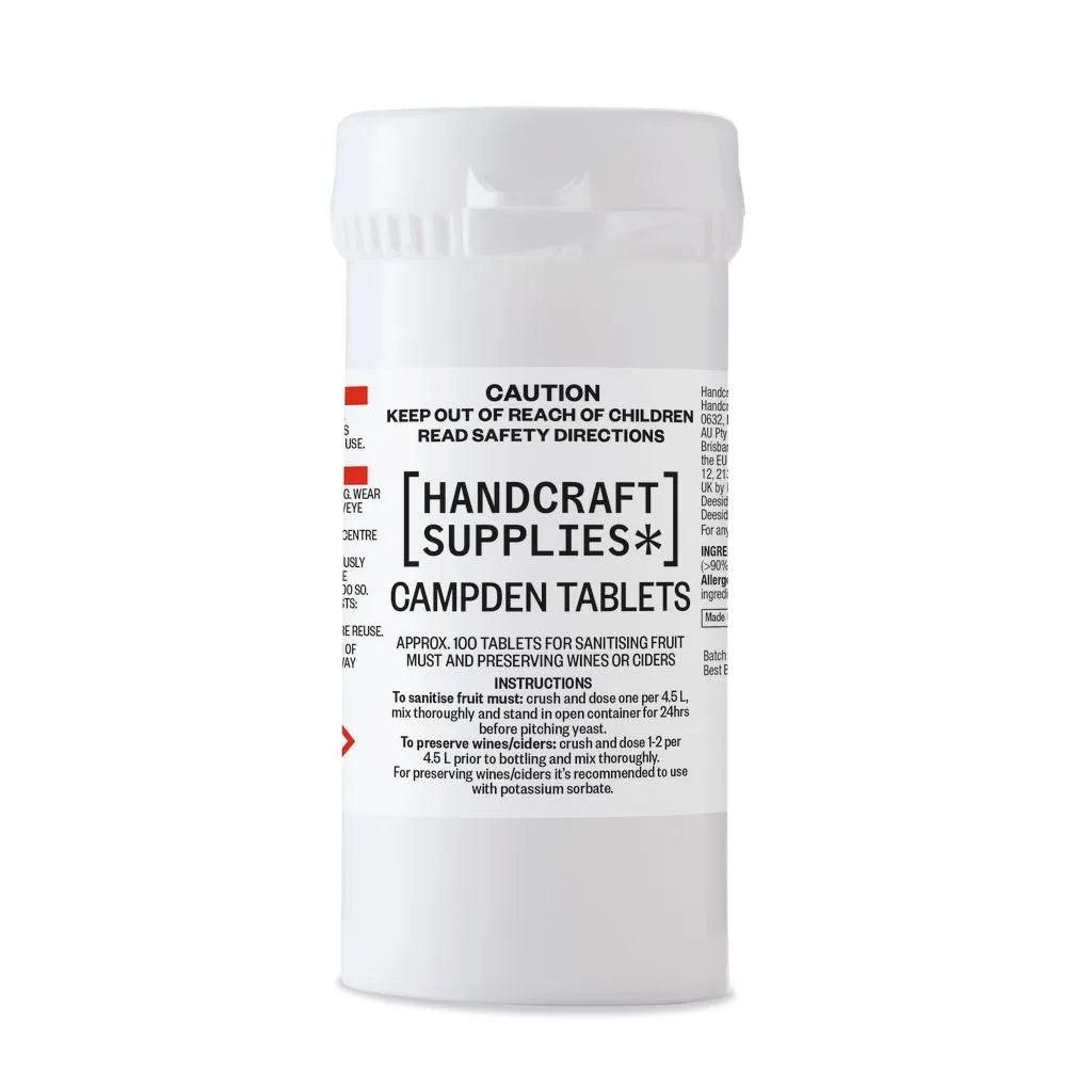 Handcraft Supplies Campden Tablets x 100 - All Things Fermented | Home Brew Supplies Shop Wellington Kapiti NZ
