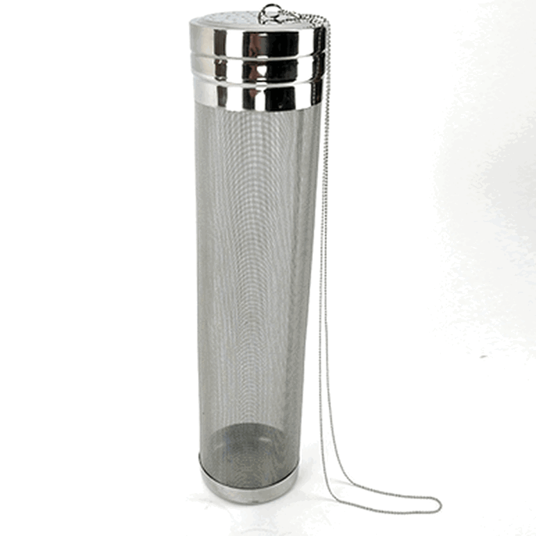 Hop Tube - Stainless Steel with Chain - All Things Fermented | Home Brew Supplies Shop Wellington Kapiti NZ
