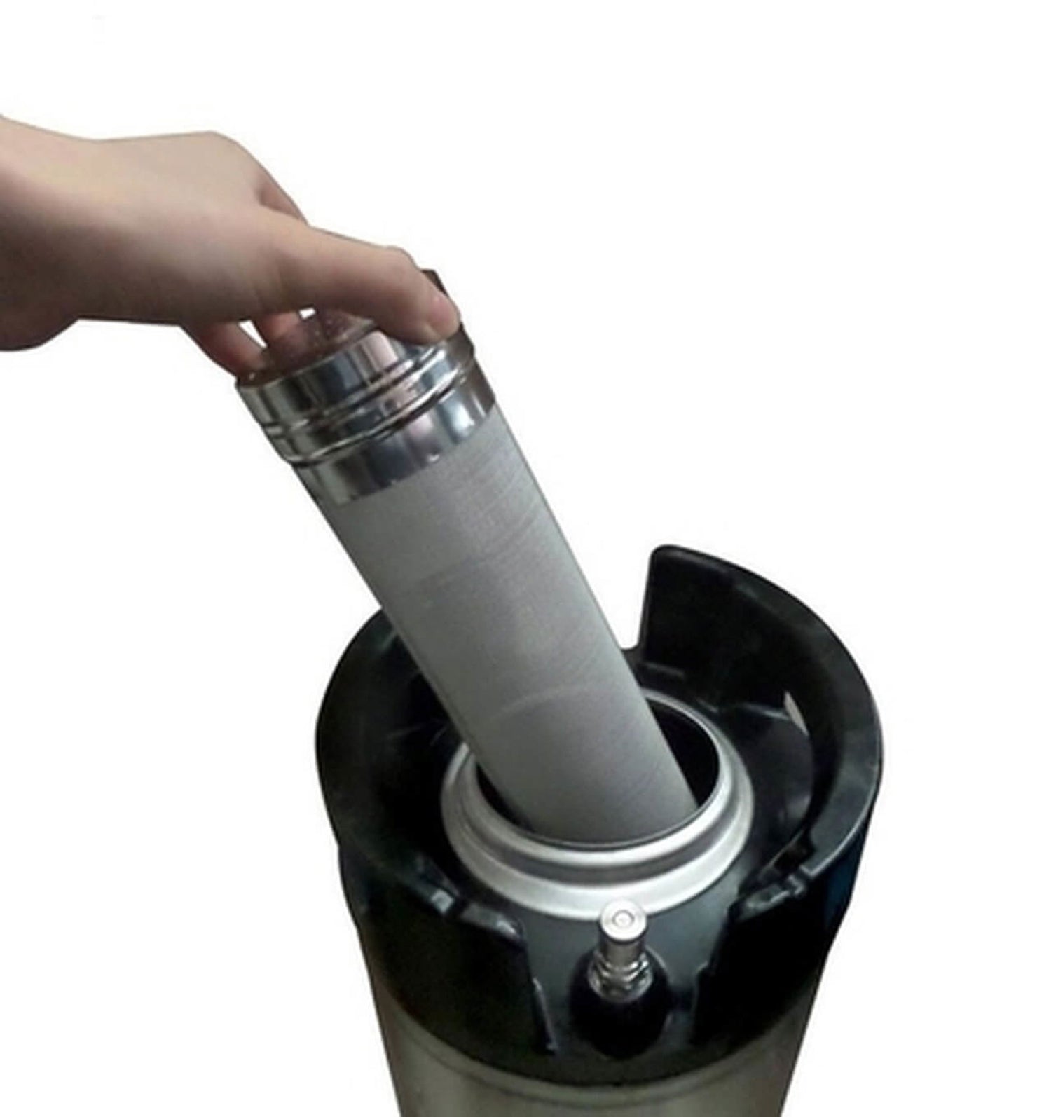 Hop Tube - Stainless Steel with Chain - All Things Fermented | Home Brew Supplies Shop Wellington Kapiti NZ