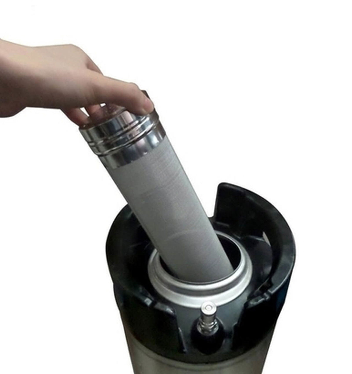 Hop Tube - Stainless Steel with Chain - All Things Fermented | Home Brew Supplies Shop Wellington Kapiti NZ