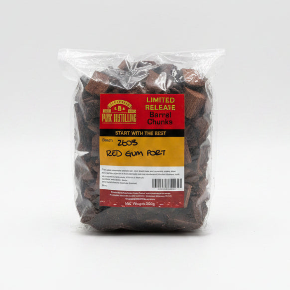 Pure Distilling Limited Release Red Gum Port Barrel Chunks 500g