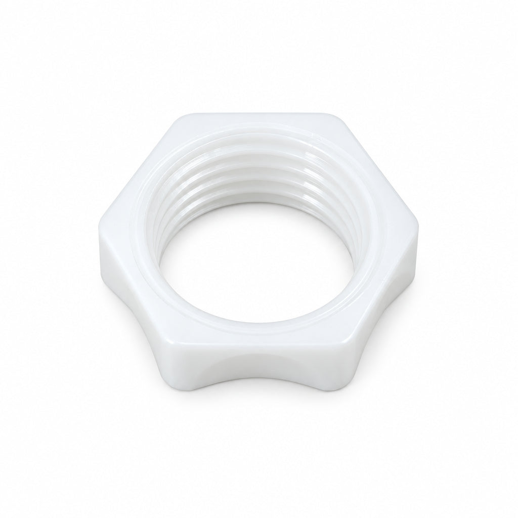 HS 3/4″ BSP Back Nuts for Taps (white)