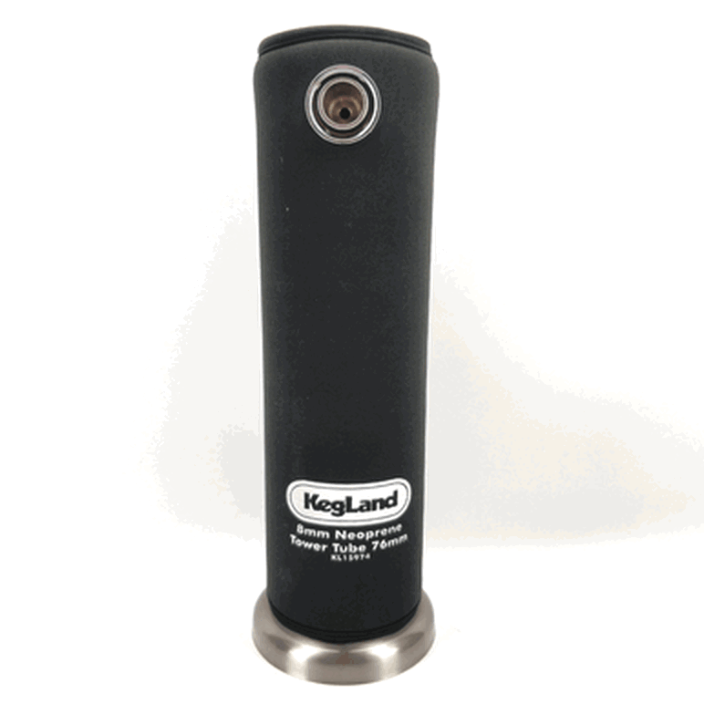 Insulating Neoprene Cover for Kegerator Tower - 76mm - 1-3 Tap Font - All Things Fermented | Home Brew Supplies Shop Wellington Kapiti NZ