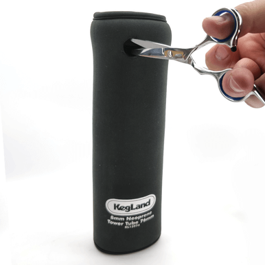 Insulating Neoprene Cover for Kegerator Tower - 76mm - 1-3 Tap Font - All Things Fermented | Home Brew Supplies Shop Wellington Kapiti NZ