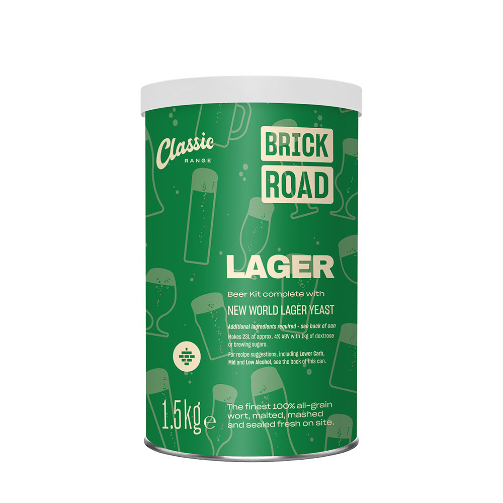 Brick Road Lager (low-carb/light options) 1.5Kg